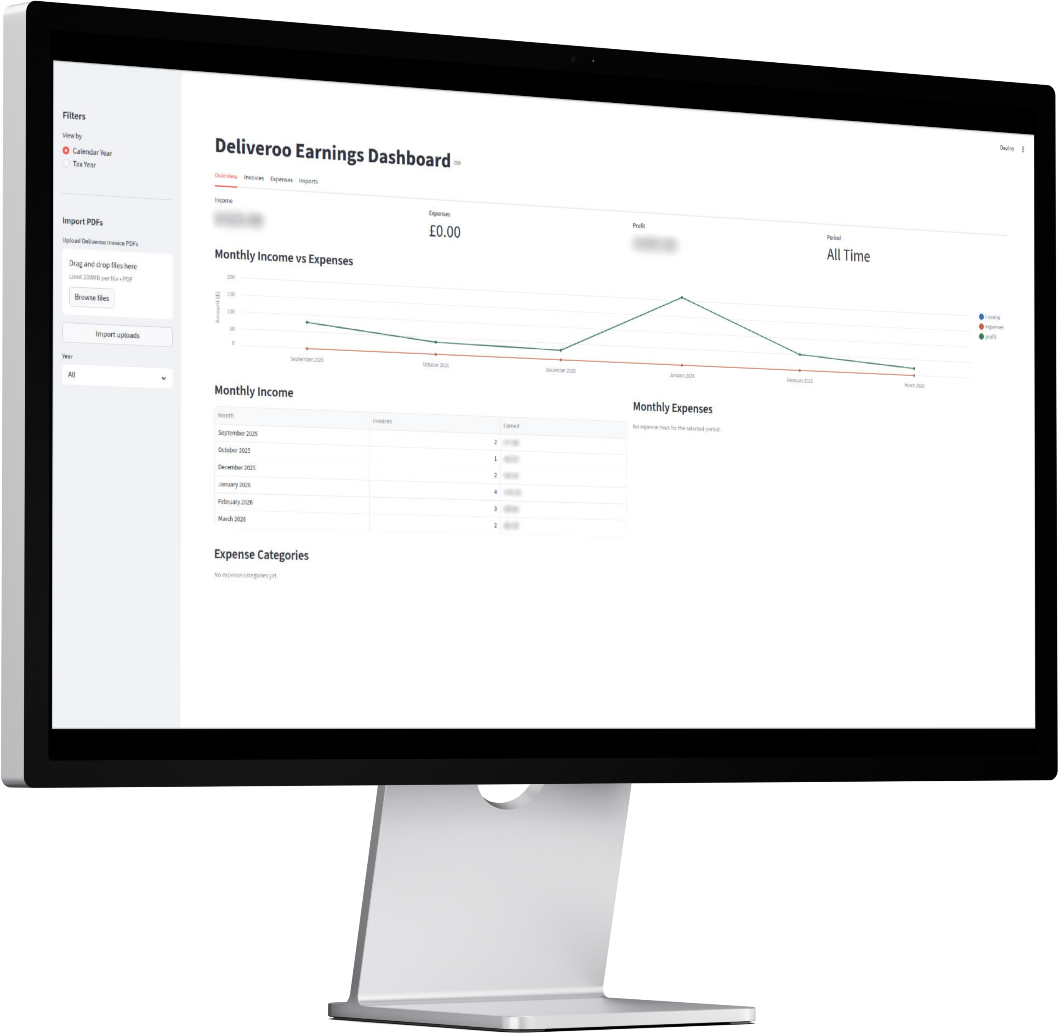 Payslips Streamlit earnings dashboard